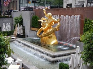 La fontana del Rockefeller Center